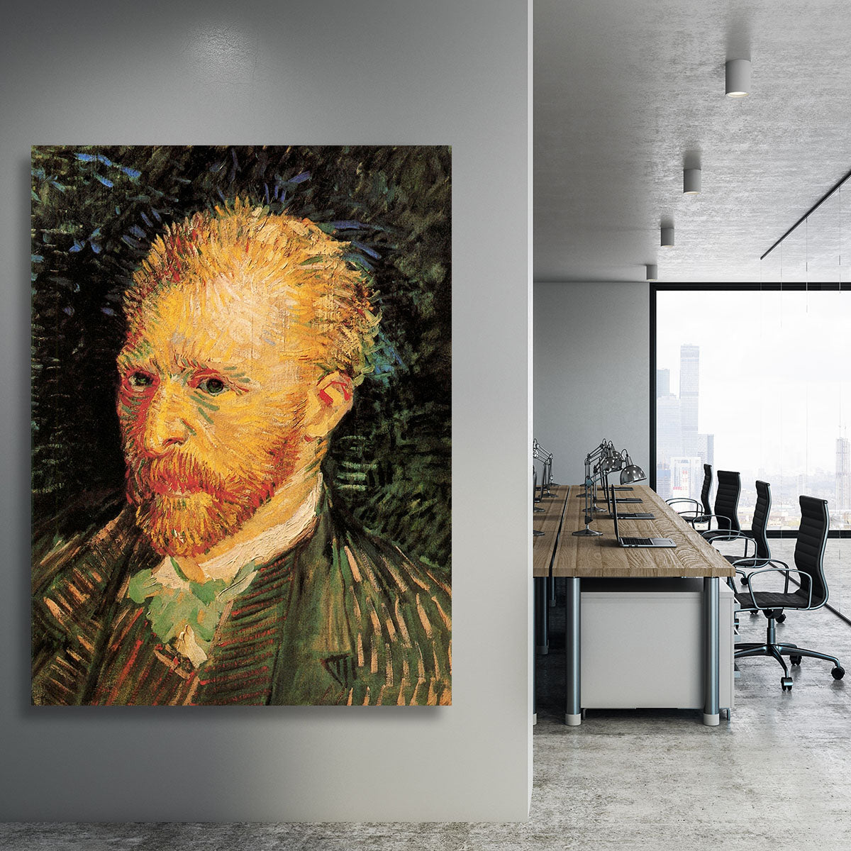 Self-Portrait 10 by Van Gogh Canvas Print or Poster - Canvas Art Rocks - 3