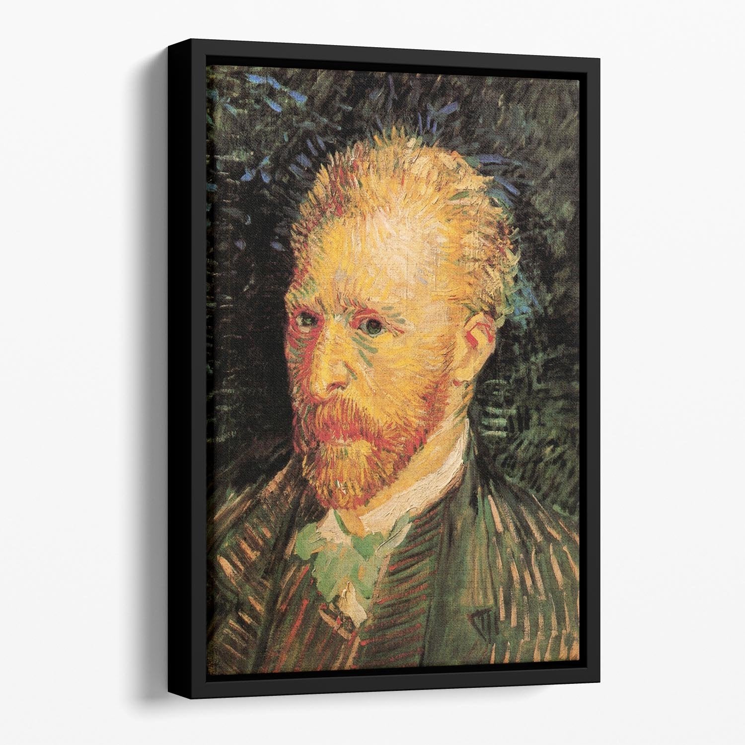 Self-Portrait 10 by Van Gogh Floating Framed Canvas