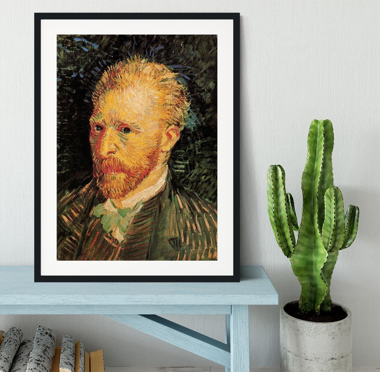 Self-Portrait 10 by Van Gogh Framed Print - Canvas Art Rocks - 1