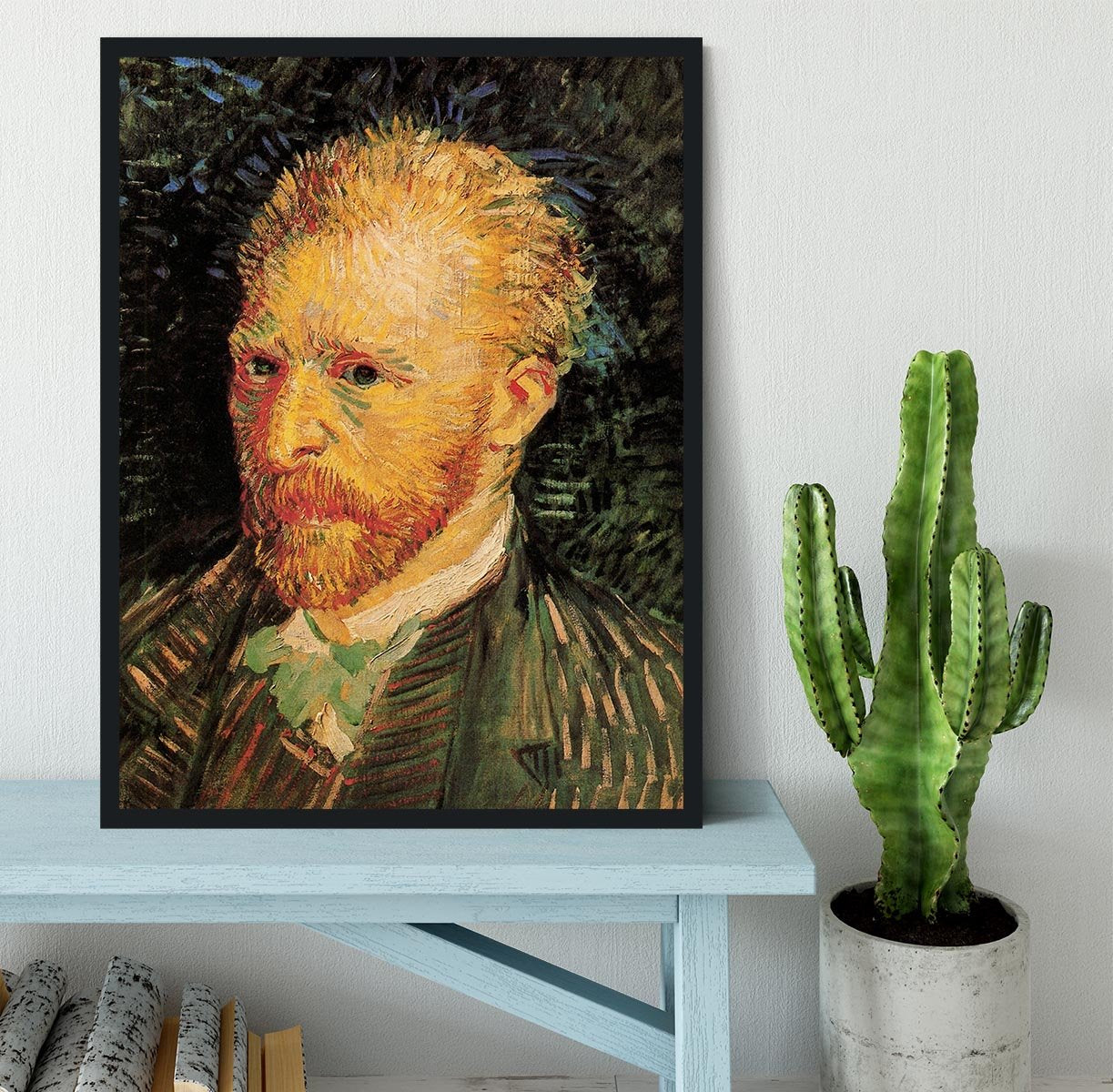Self-Portrait 10 by Van Gogh Framed Print - Canvas Art Rocks - 2
