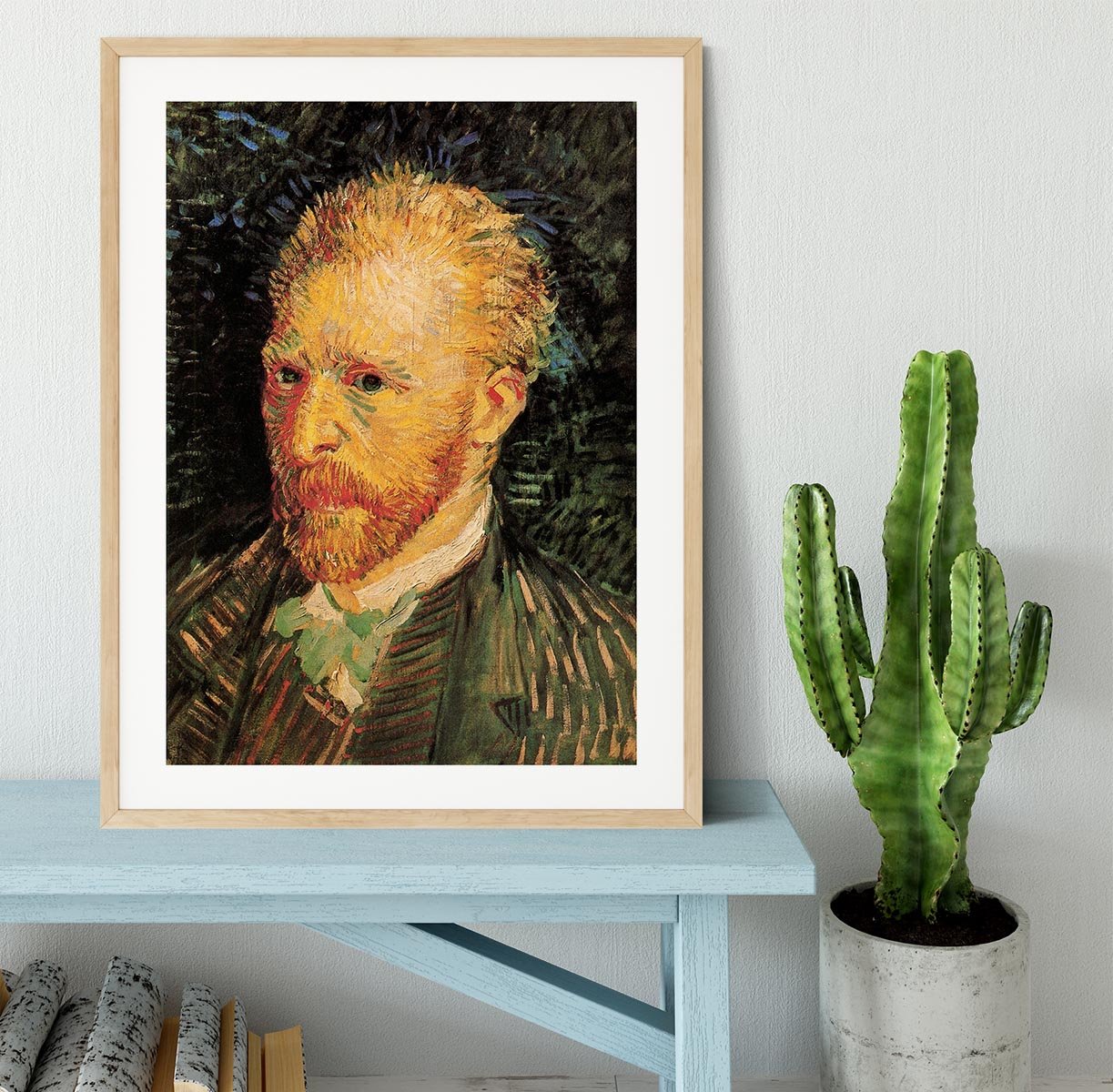 Self-Portrait 10 by Van Gogh Framed Print - Canvas Art Rocks - 3