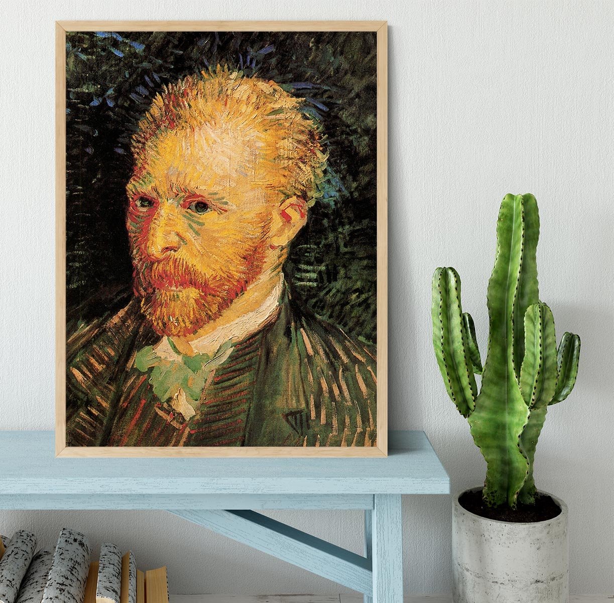 Self-Portrait 10 by Van Gogh Framed Print - Canvas Art Rocks - 4