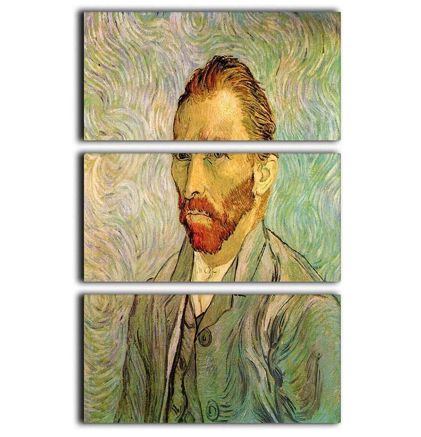 Self-Portrait 2 by Van Gogh 3 Split Panel Canvas Print - Canvas Art Rocks - 1