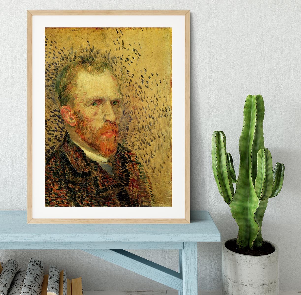 Self-Portrait 5 by Van Gogh Framed Print - Canvas Art Rocks - 3