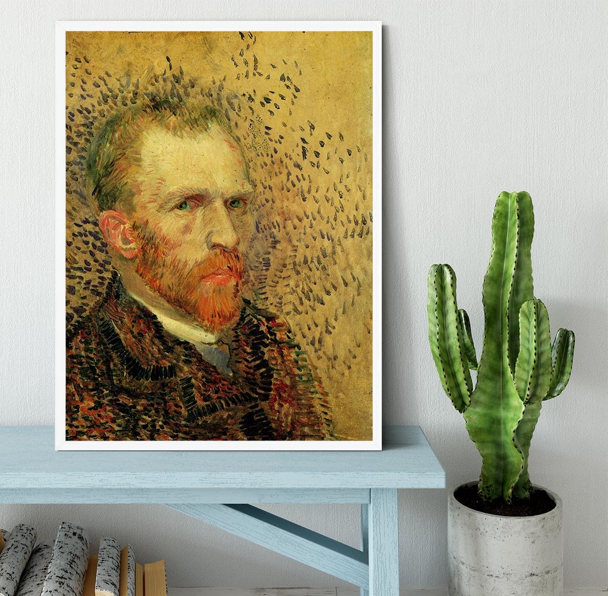Self-Portrait 5 by Van Gogh Framed Print - Canvas Art Rocks -6