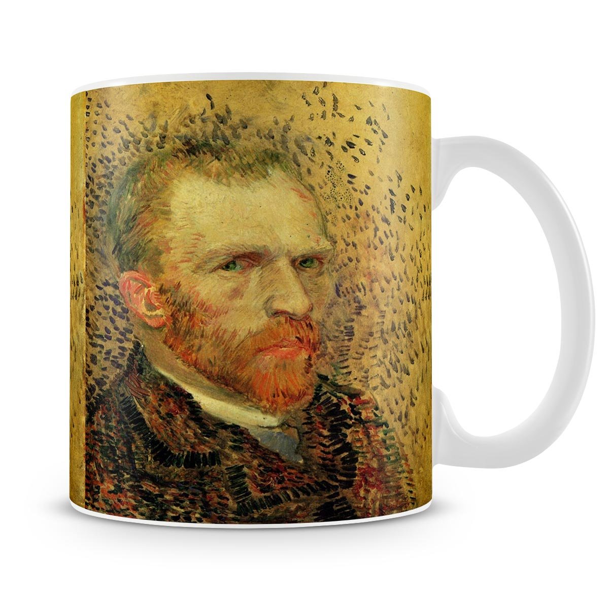 Self-Portrait 5 by Van Gogh Mug - Canvas Art Rocks - 4