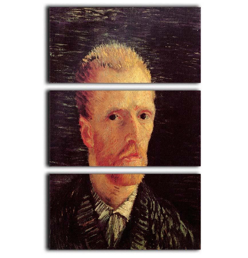 Self-Portrait 6 by Van Gogh 3 Split Panel Canvas Print - Canvas Art Rocks - 1