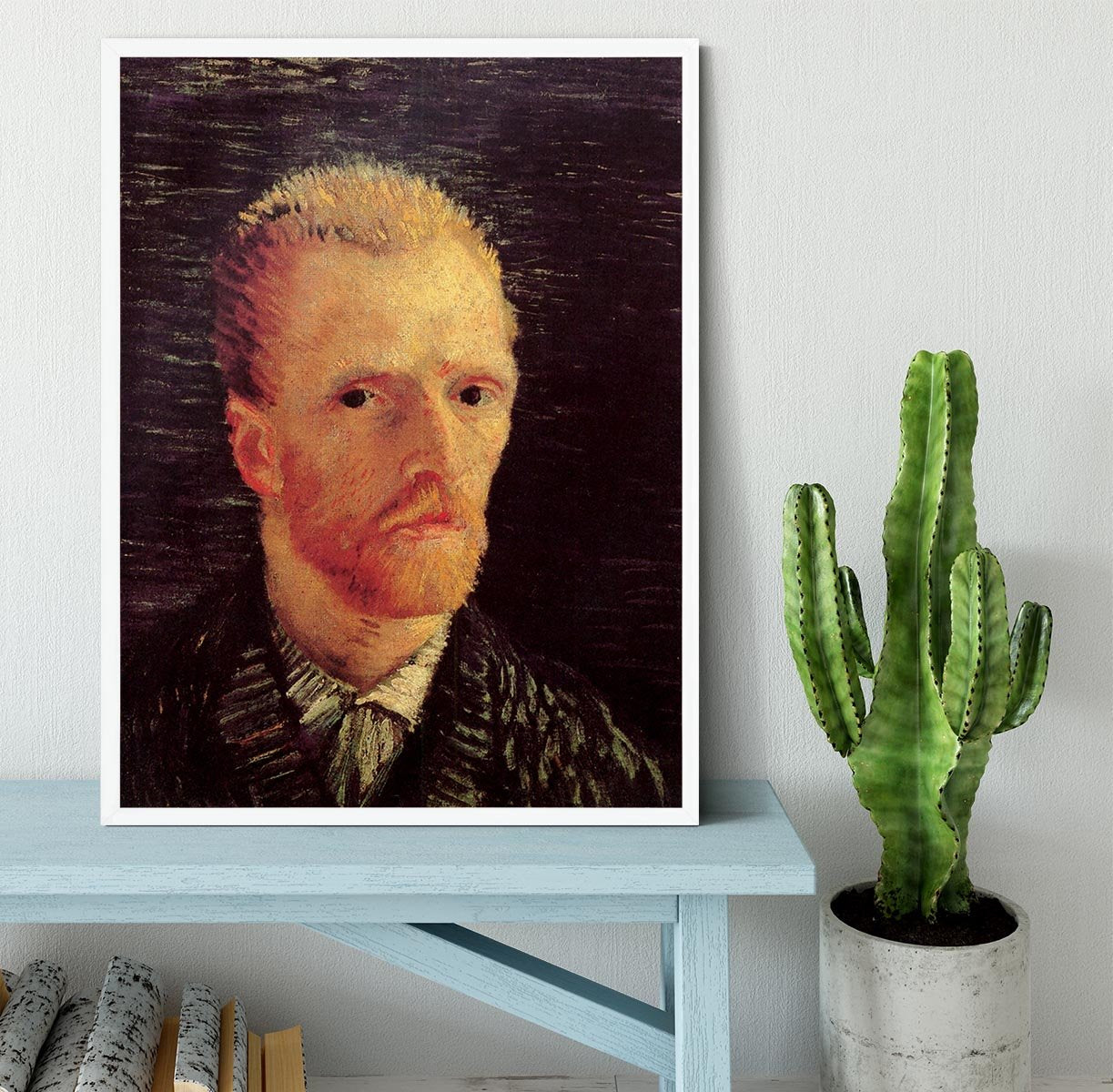 Self-Portrait 6 by Van Gogh Framed Print - Canvas Art Rocks -6