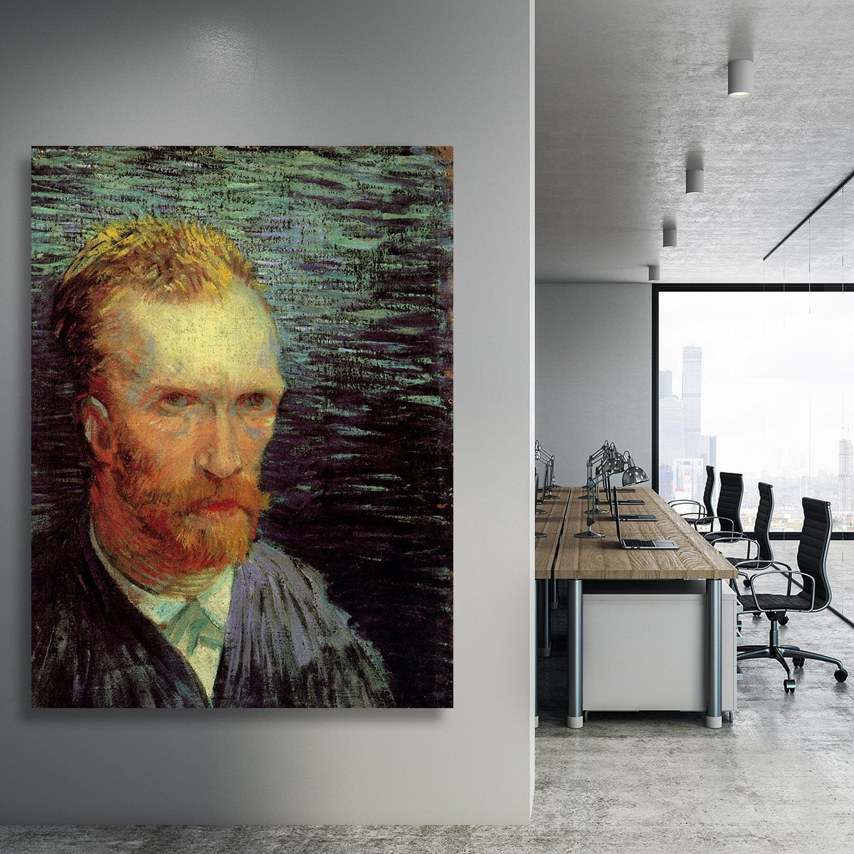 Self-Portrait 7 by Van Gogh Canvas Print or Poster
