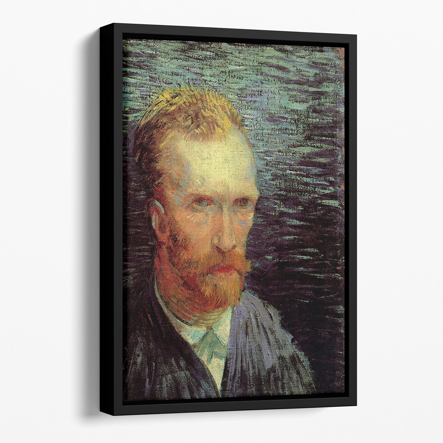 Self-Portrait 7 by Van Gogh Floating Framed Canvas