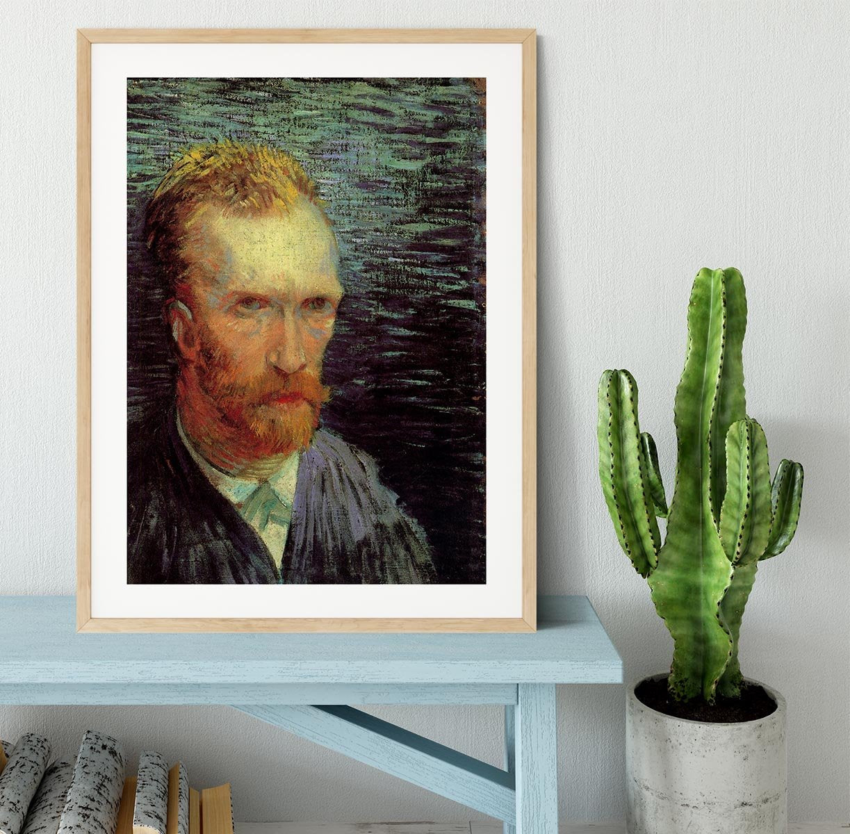 Self-Portrait 7 by Van Gogh Framed Print - Canvas Art Rocks - 3