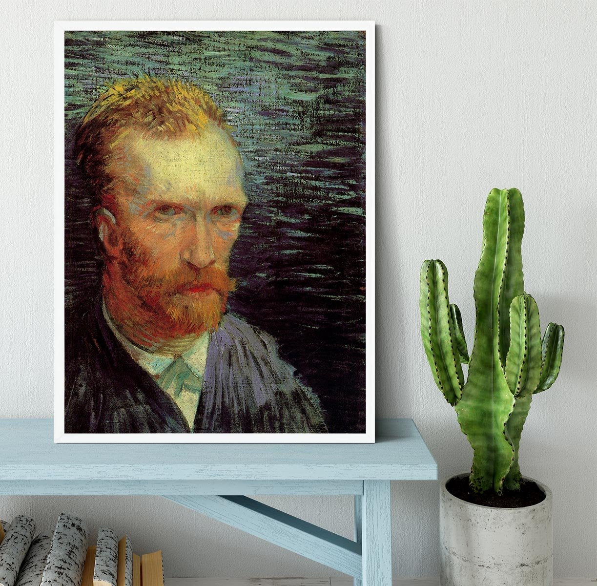 Self-Portrait 7 by Van Gogh Framed Print - Canvas Art Rocks -6