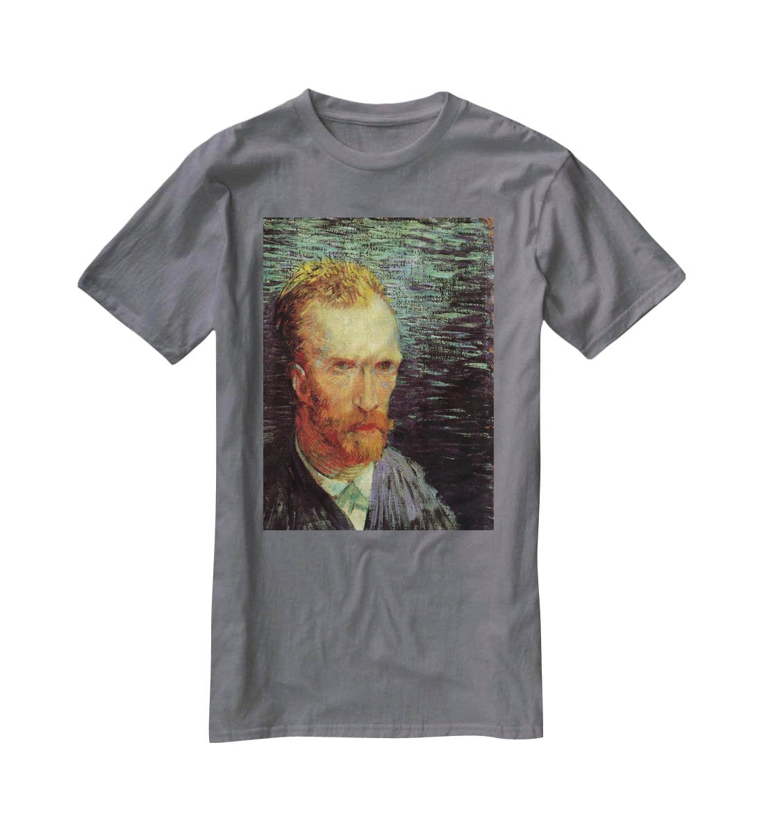 Self-Portrait 7 by Van Gogh T-Shirt - Canvas Art Rocks - 3
