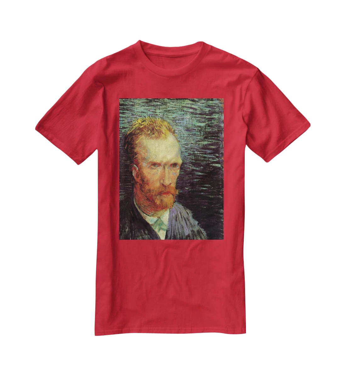 Self-Portrait 7 by Van Gogh T-Shirt - Canvas Art Rocks - 4