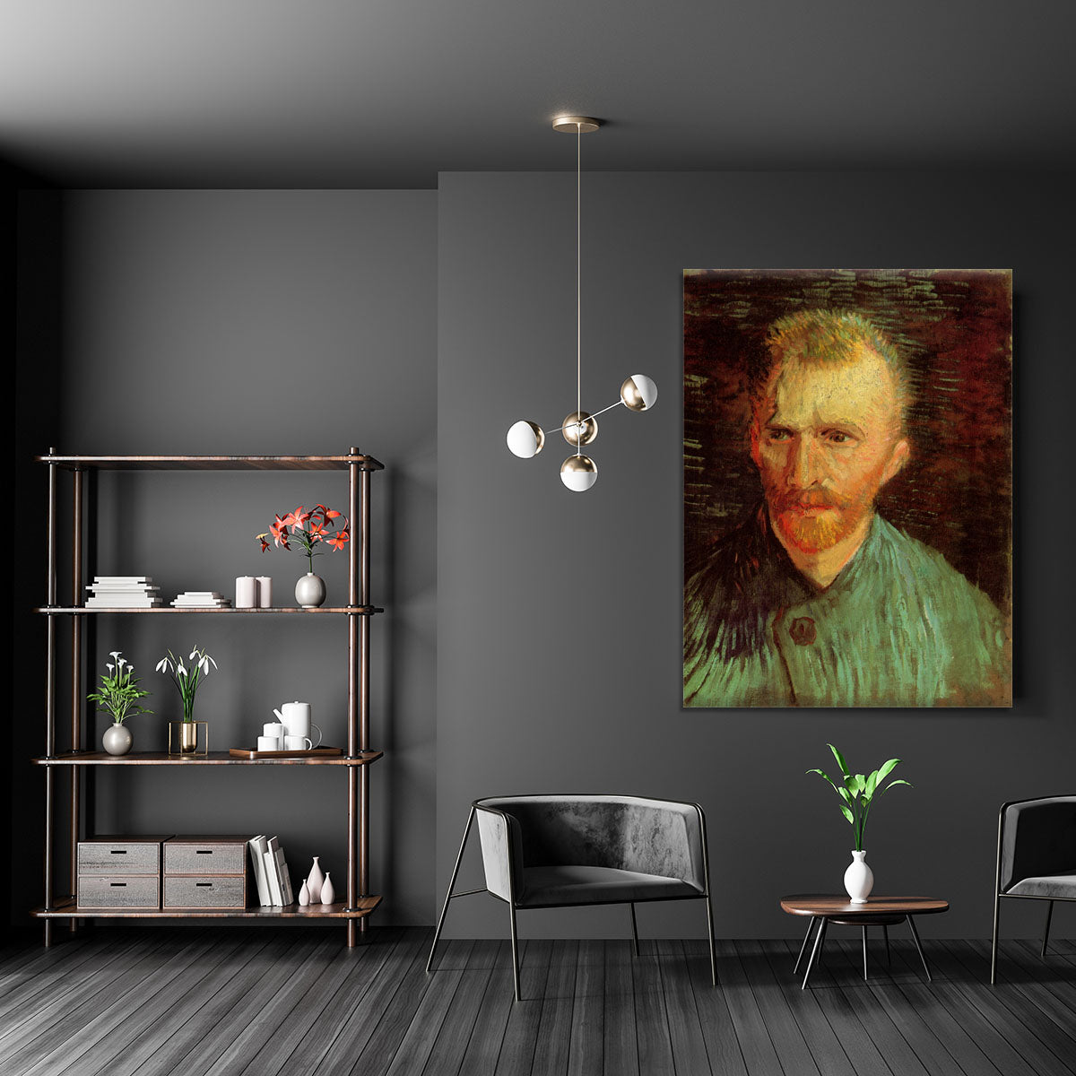 Self-Portrait 8 by Van Gogh Canvas Print or Poster