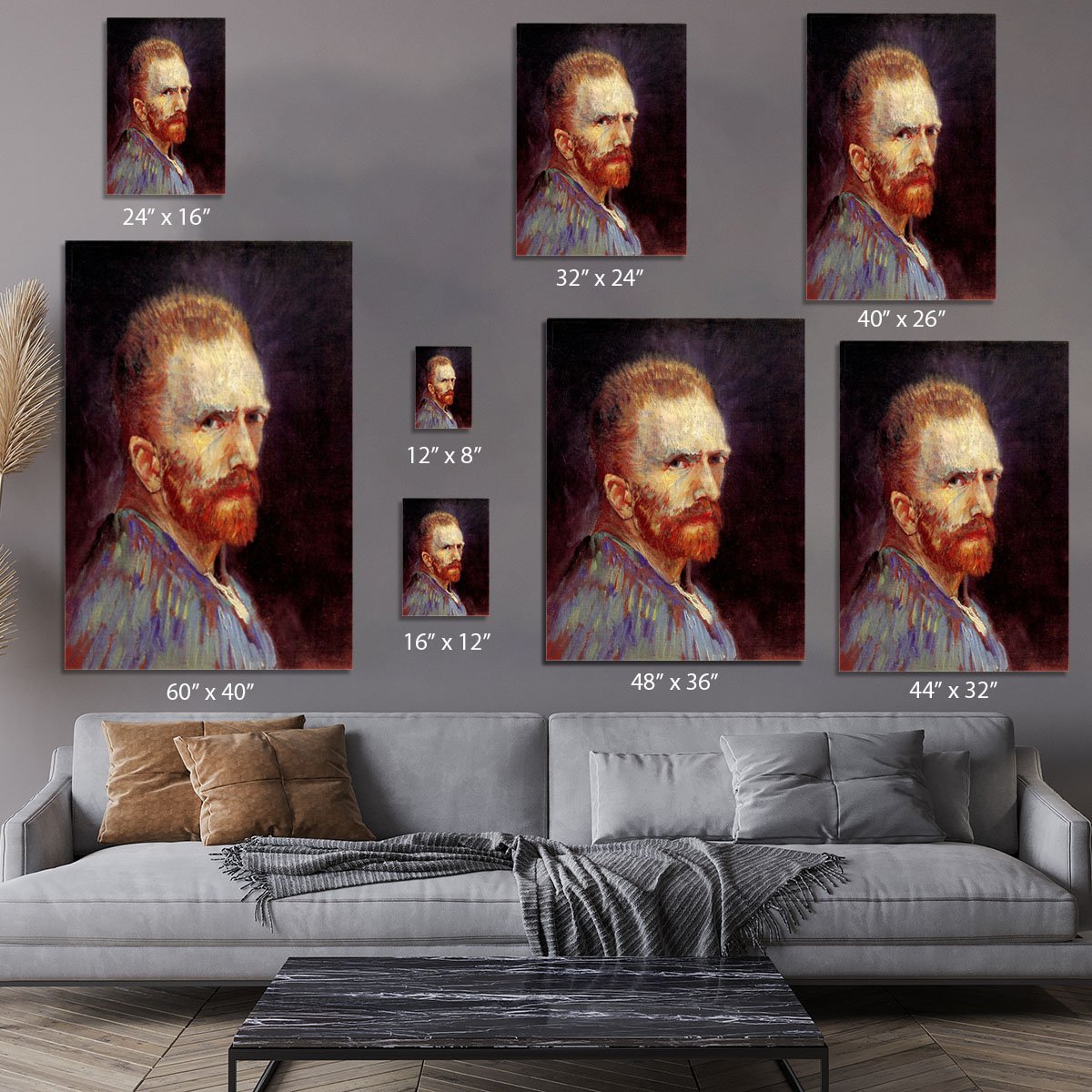 Self-Portrait 9 by Van Gogh Canvas Print or Poster
