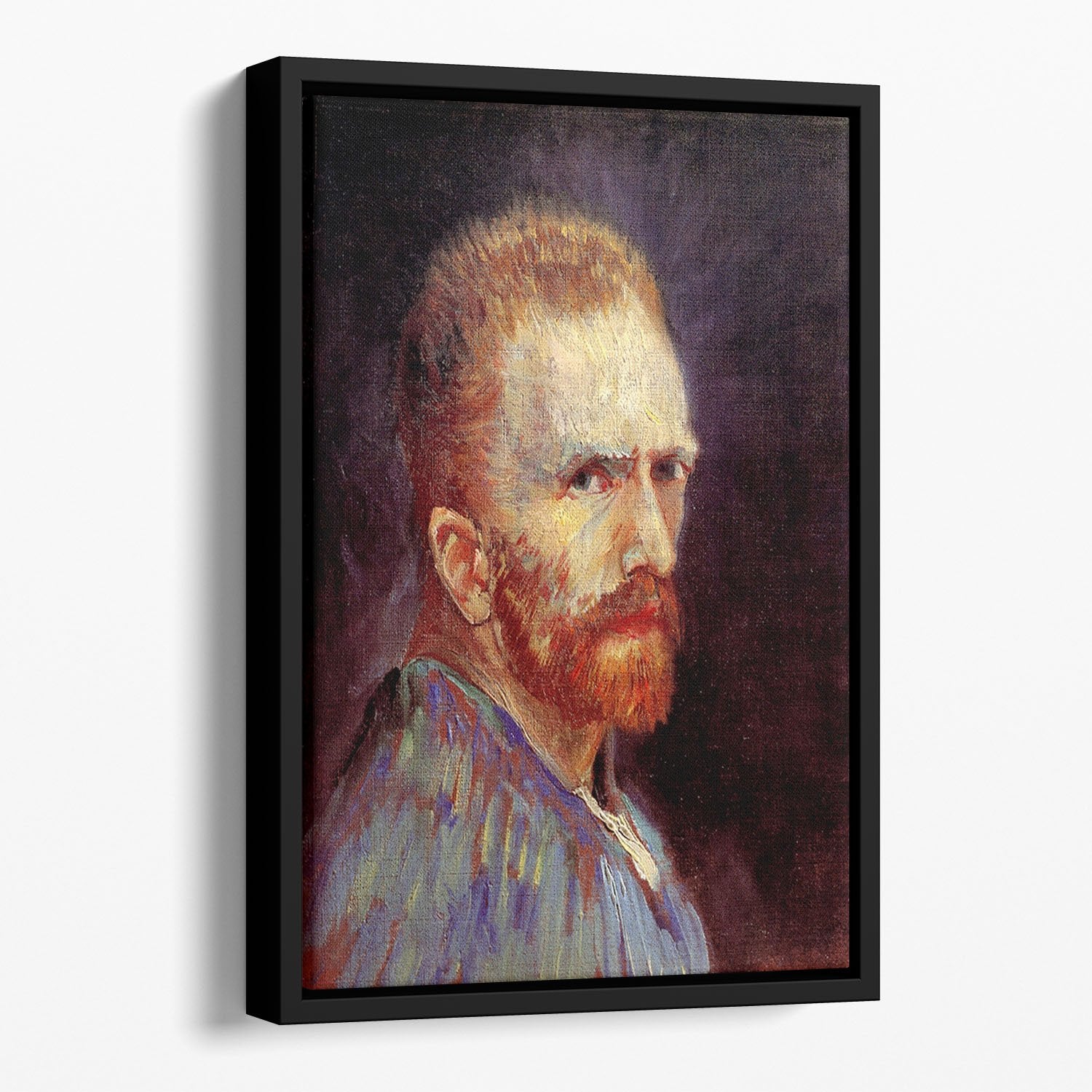 Self-Portrait 9 by Van Gogh Floating Framed Canvas