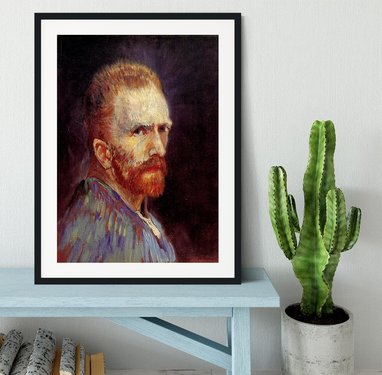 Self-Portrait 9 by Van Gogh Framed Print - Canvas Art Rocks - 1