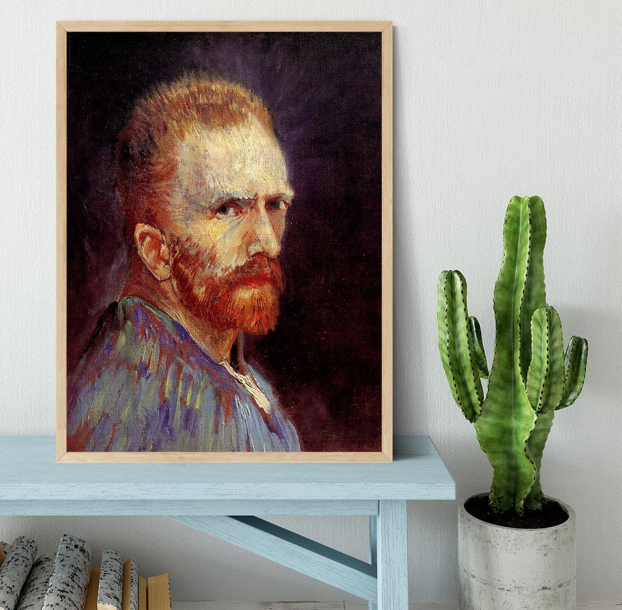 Self-Portrait 9 by Van Gogh Framed Print - Canvas Art Rocks - 4