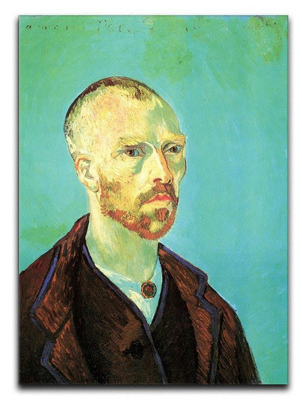Self-Portrait Dedicated to Paul Gauguin by Van Gogh Canvas Print & Poster  - Canvas Art Rocks - 1