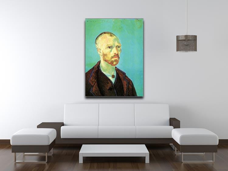 Self-Portrait Dedicated to Paul Gauguin by Van Gogh Canvas Print & Poster - Canvas Art Rocks - 4