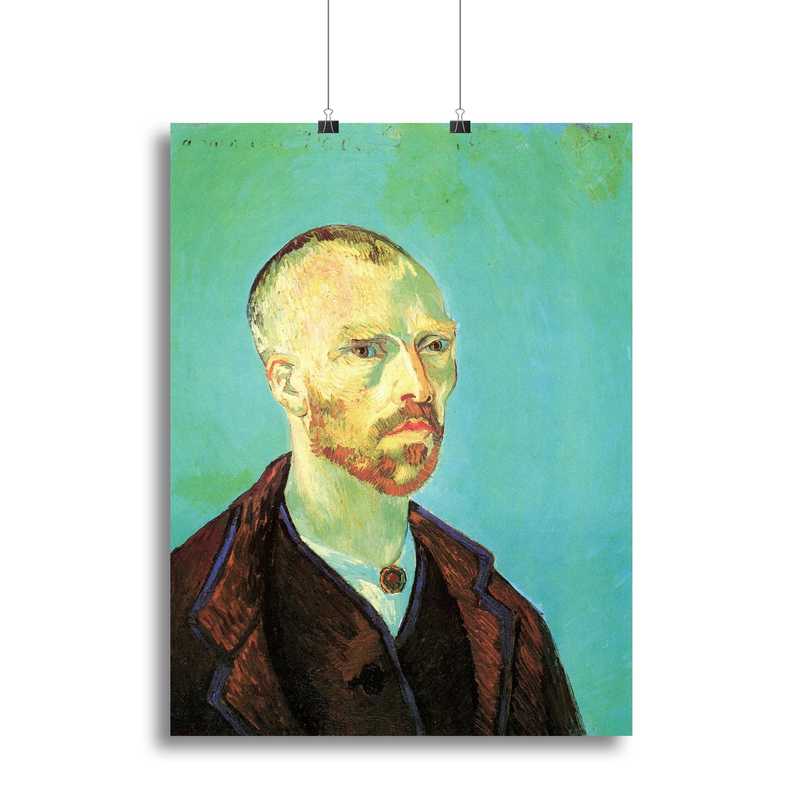 Self-Portrait Dedicated to Paul Gauguin by Van Gogh Canvas Print or Poster