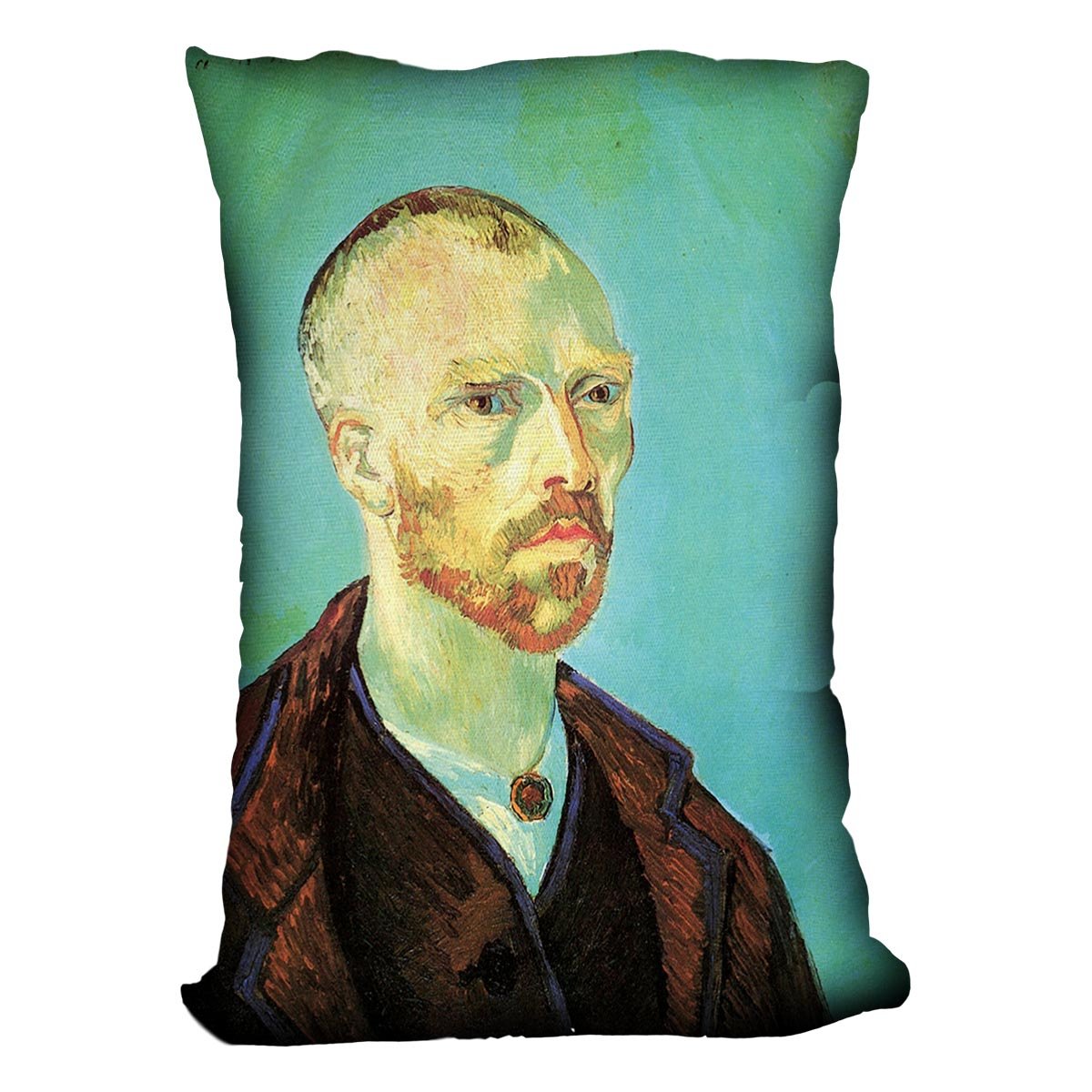 Self-Portrait Dedicated to Paul Gauguin by Van Gogh Throw Pillow