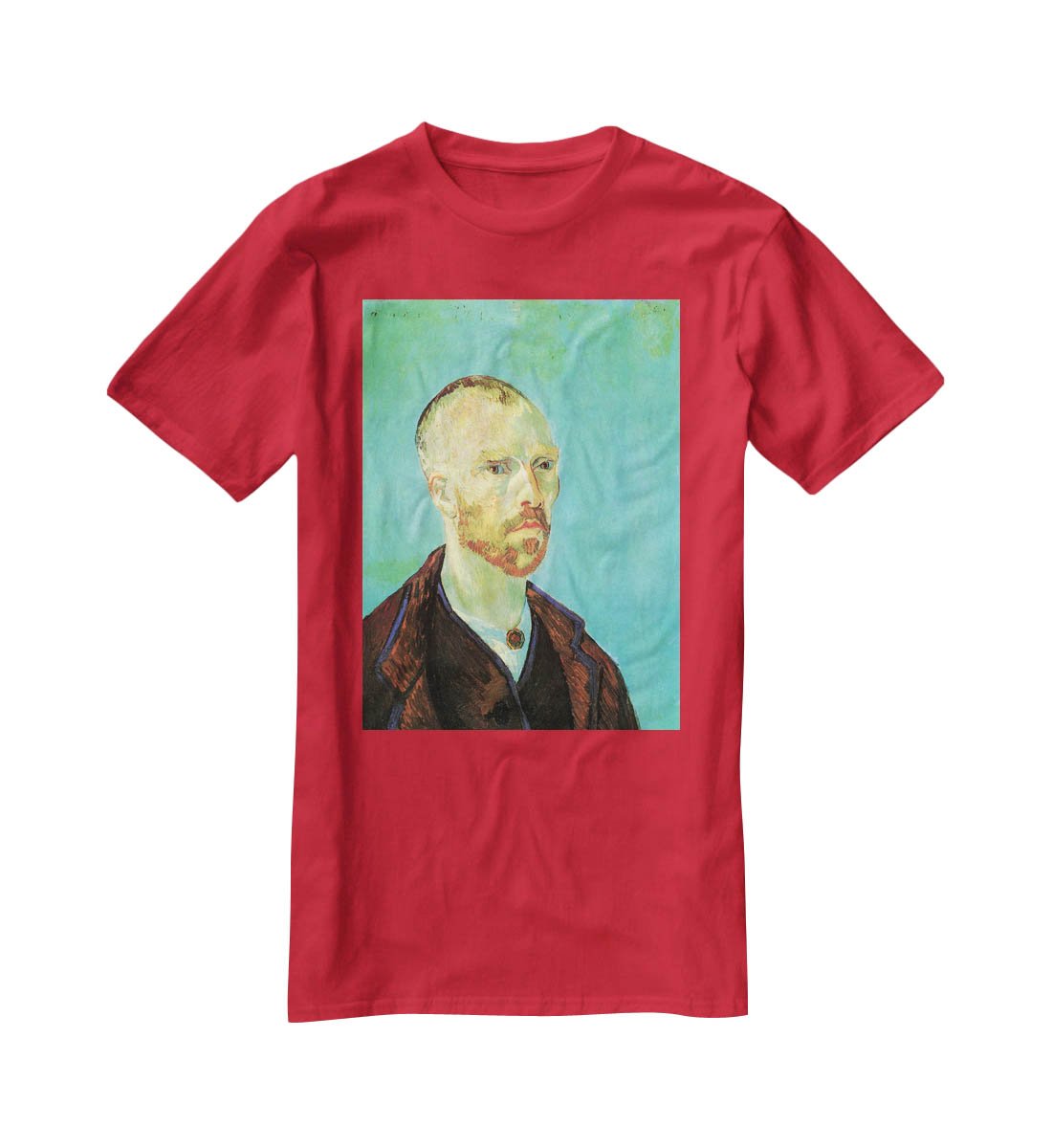 Self-Portrait Dedicated to Paul Gauguin by Van Gogh T-Shirt - Canvas Art Rocks - 4
