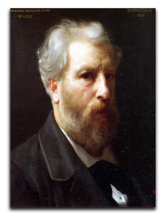 Self-Portrait Presented To M Sage By Bouguereau Canvas Print or Poster  - Canvas Art Rocks - 1