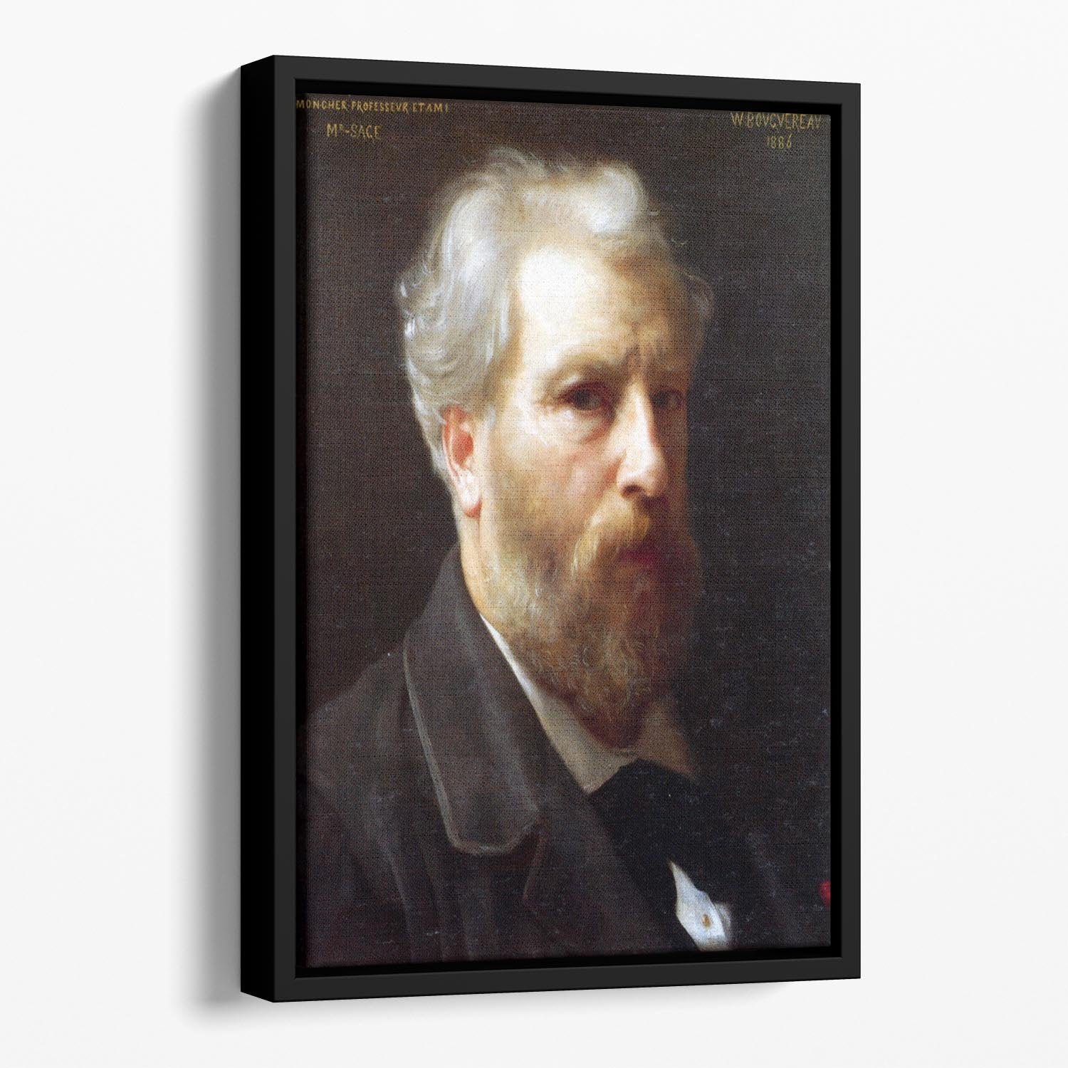 Self-Portrait Presented To M Sage By Bouguereau Floating Framed Canvas