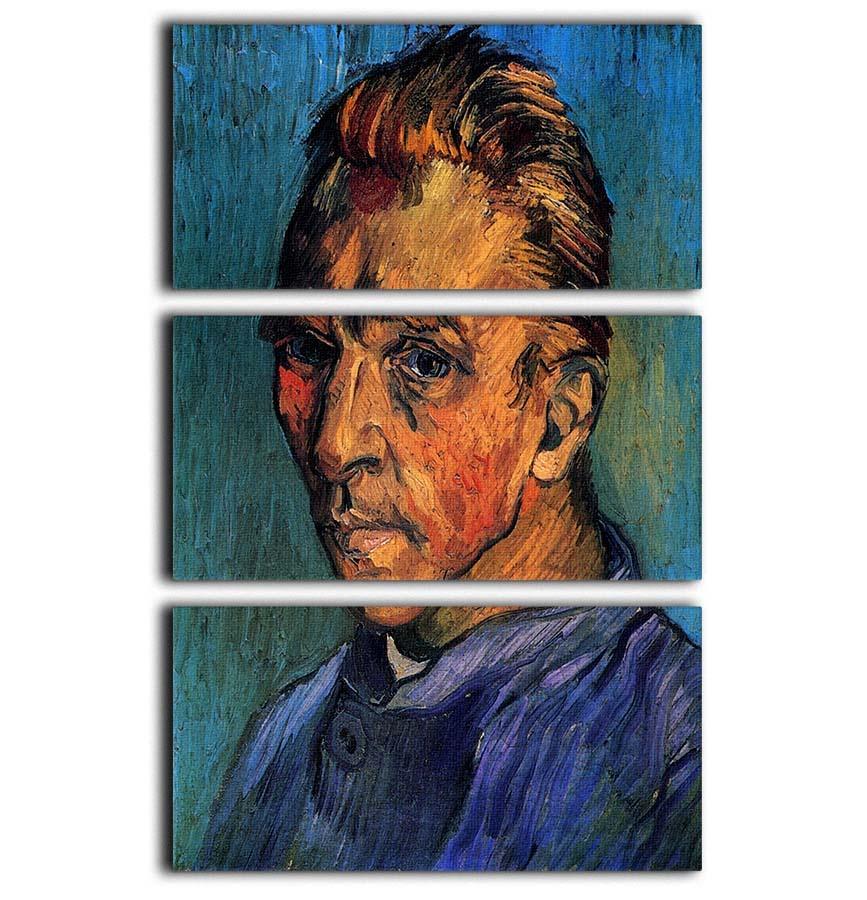 Self-Portrait by Van Gogh 3 Split Panel Canvas Print - Canvas Art Rocks - 1