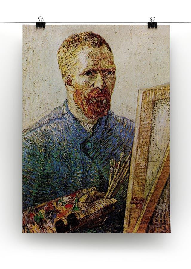Self-Portrait in Front of the Easel by Van Gogh Canvas Print & Poster - Canvas Art Rocks - 2