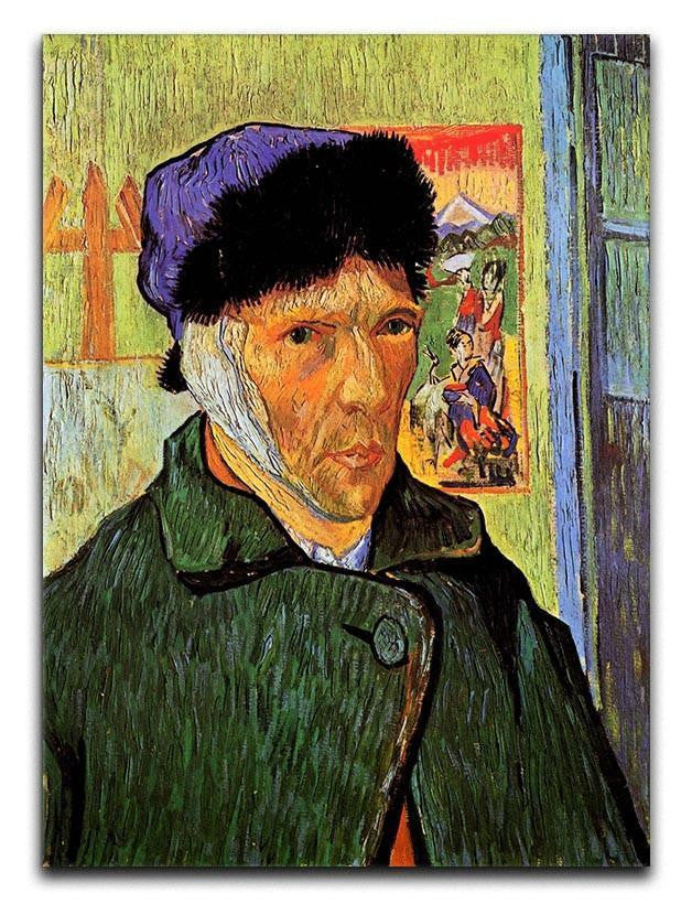 Self-Portrait with Bandaged Ear by Van Gogh Canvas Print & Poster  - Canvas Art Rocks - 1