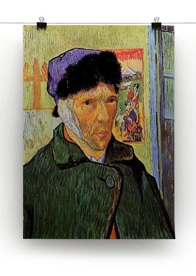 Self-Portrait with Bandaged Ear by Van Gogh Canvas Print & Poster - Canvas Art Rocks - 2