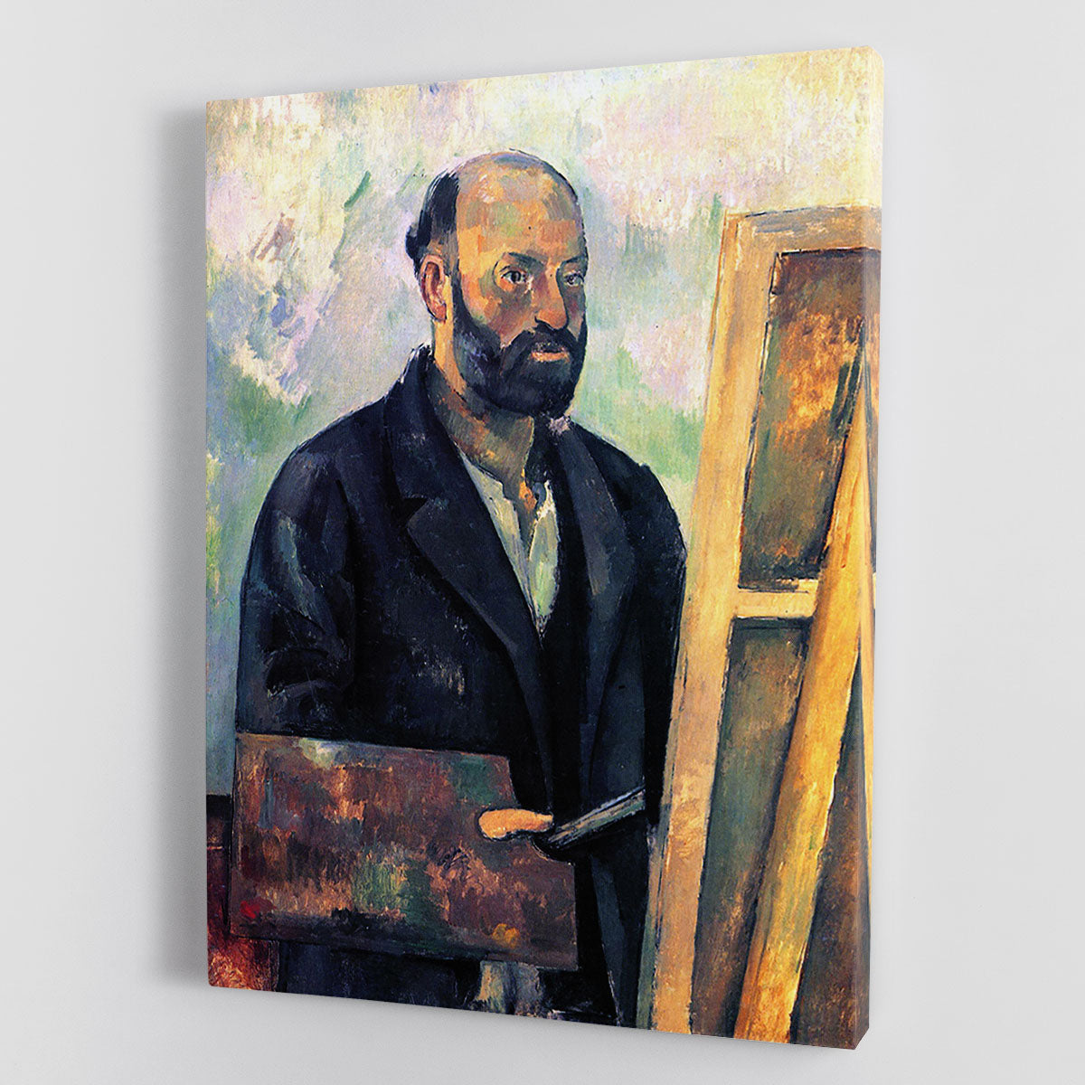 Self-portrait with Pallette by Cezanne Canvas Print or Poster - Canvas Art Rocks - 1