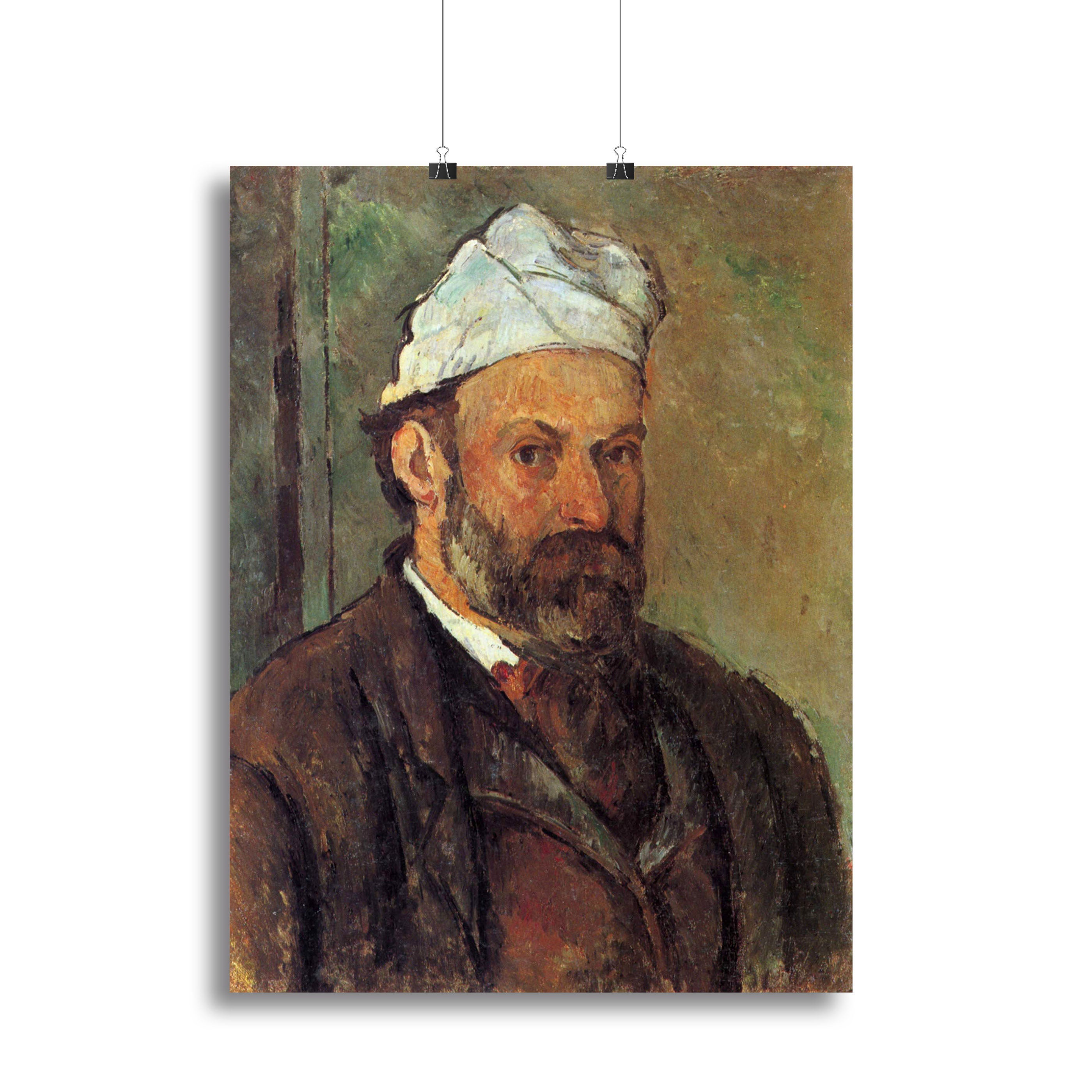 Self-portrait with a white turban by Cezanne Canvas Print or Poster - Canvas Art Rocks - 2