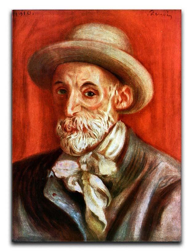 Self Portrait 1910 by Renoir Canvas Print or Poster  - Canvas Art Rocks - 1