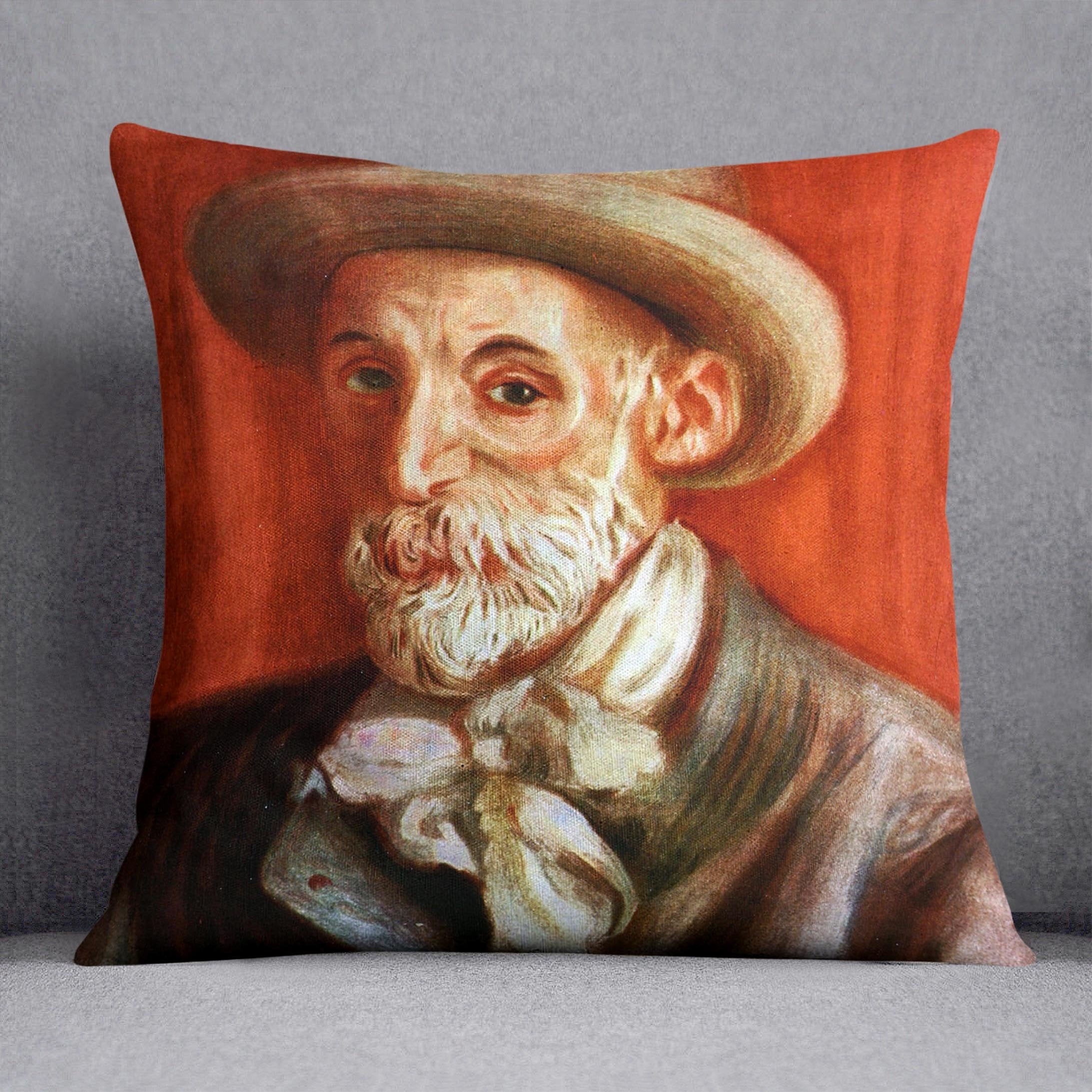 Self Portrait 1910 by Renoir Throw Pillow