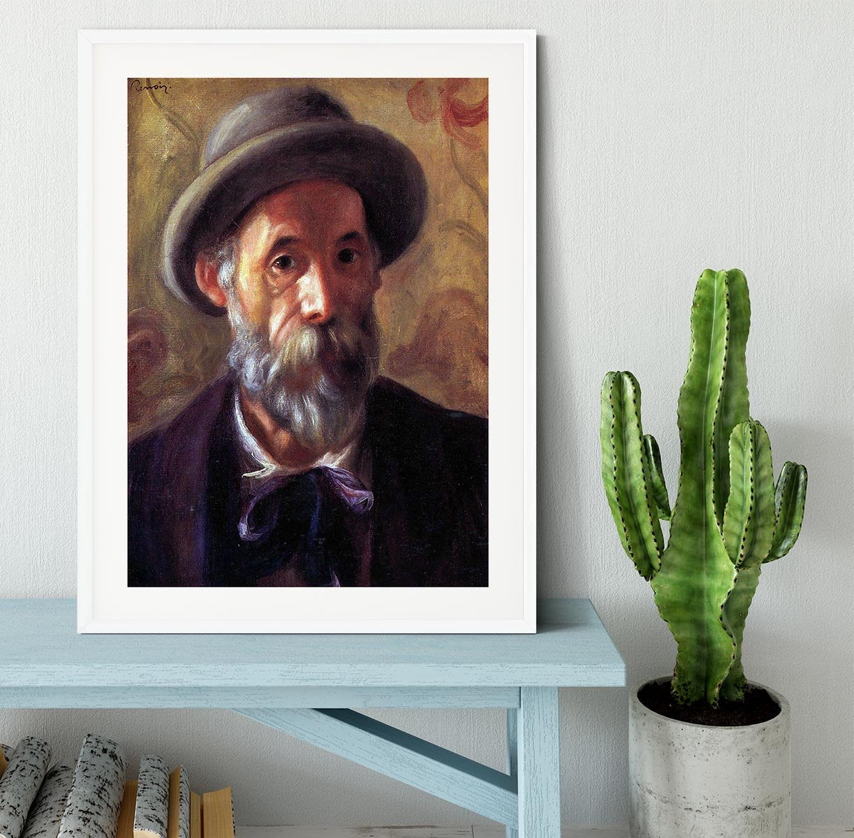 Self Portrait 1 by Renoir Framed Print - Canvas Art Rocks - 5