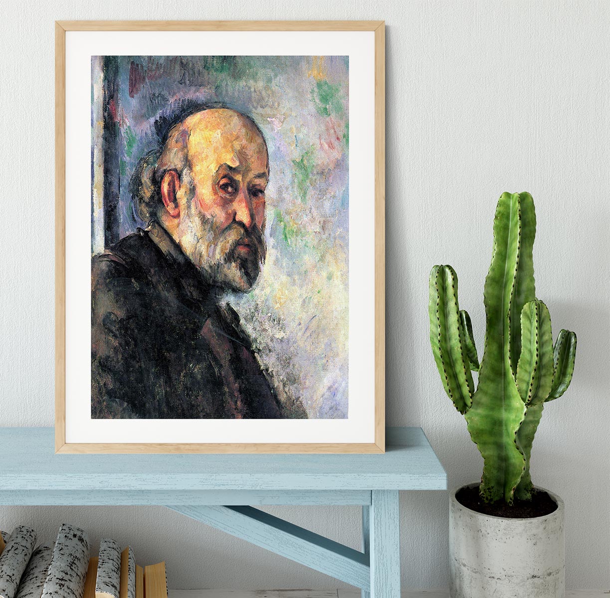 Self Portrait #4 by Cezanne Framed Print - Canvas Art Rocks - 3