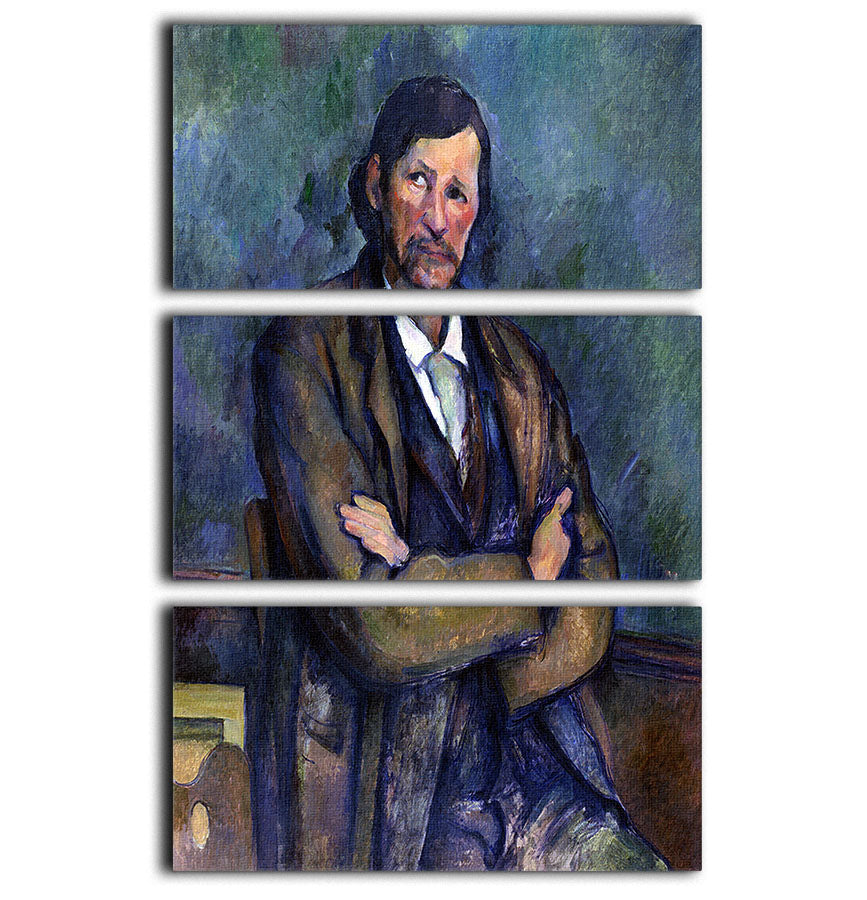 Self Portrait by Cezanne 3 Split Panel Canvas Print - Canvas Art Rocks - 1