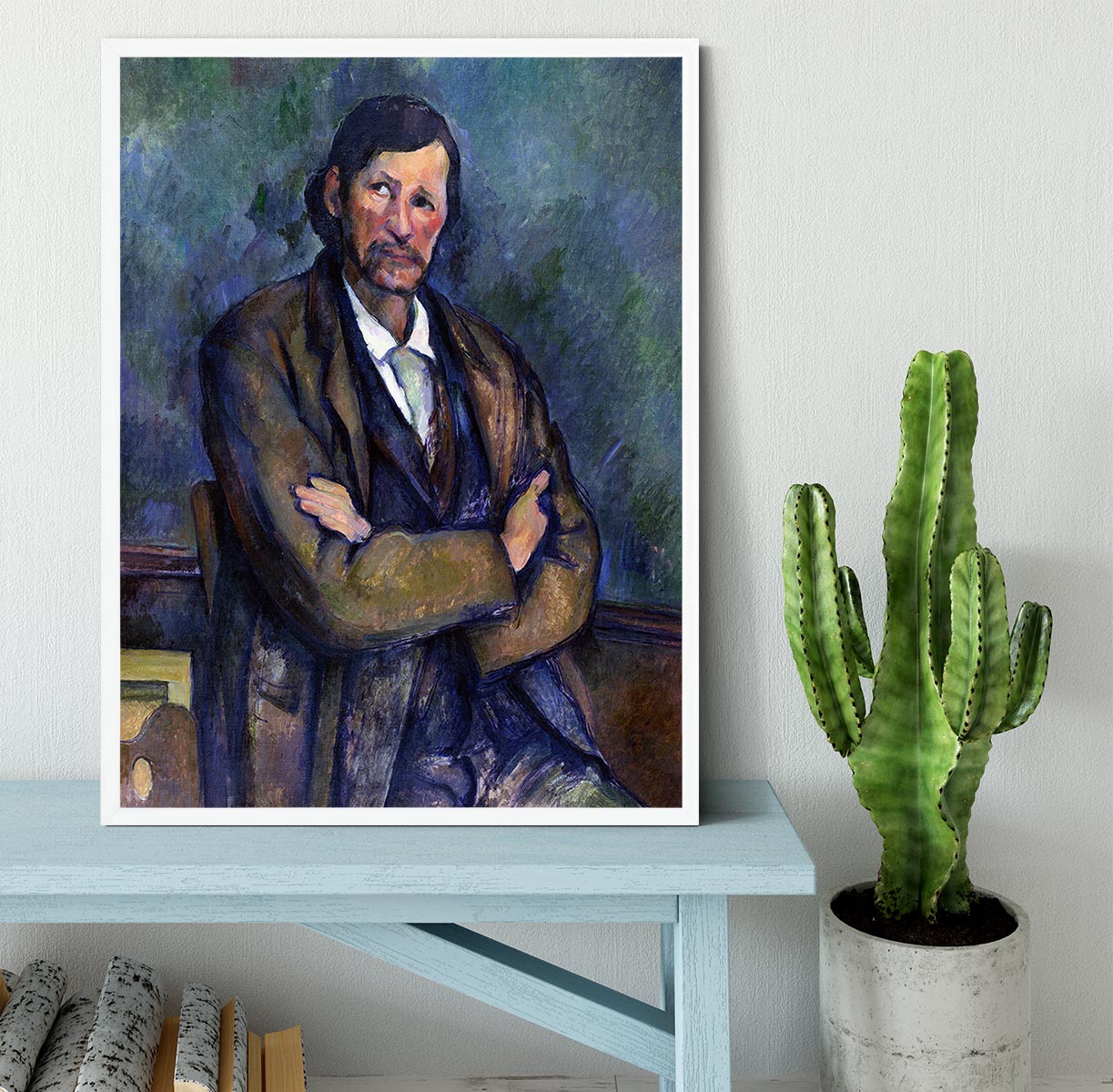Self Portrait by Cezanne Framed Print - Canvas Art Rocks -6