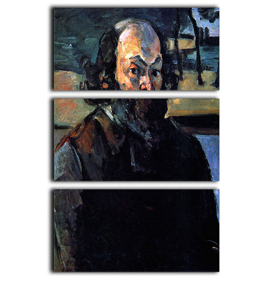 Self Portrait of Cezanne by Cezanne 3 Split Panel Canvas Print - Canvas Art Rocks - 1