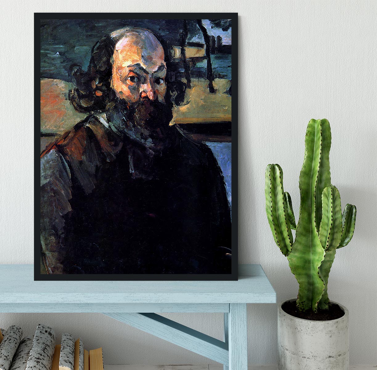 Self Portrait of Cezanne by Cezanne Framed Print - Canvas Art Rocks - 2