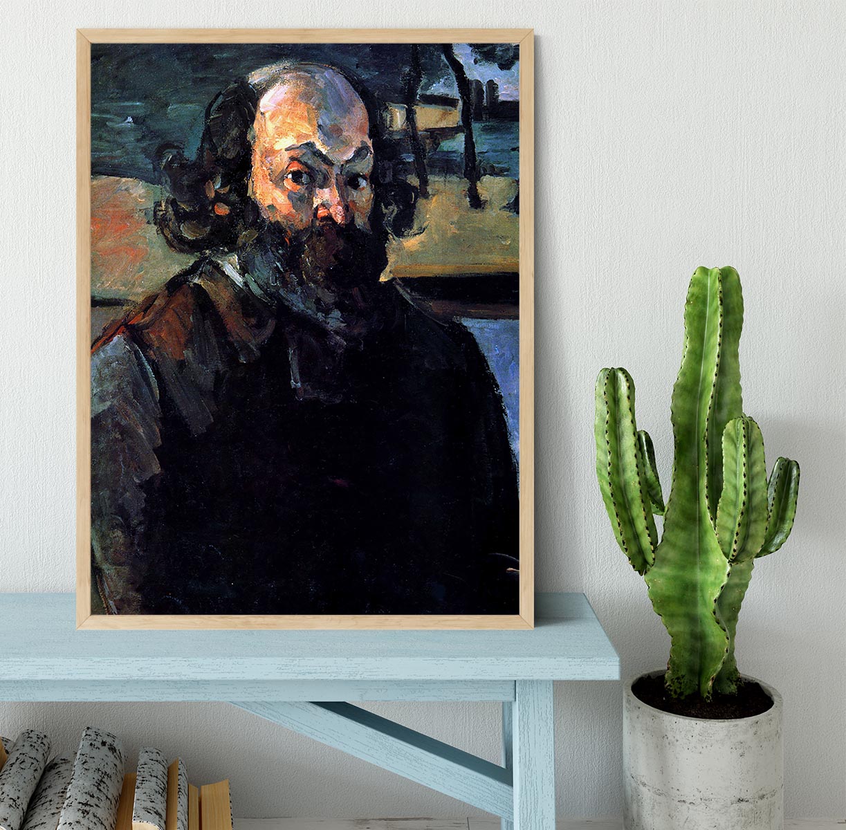 Self Portrait of Cezanne by Cezanne Framed Print - Canvas Art Rocks - 4