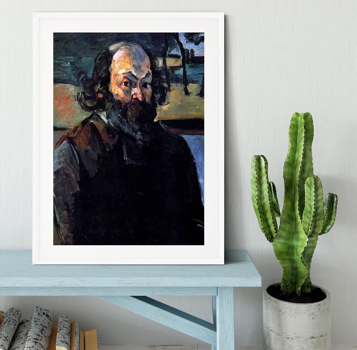 Self Portrait of Cezanne by Cezanne Framed Print - Canvas Art Rocks - 5