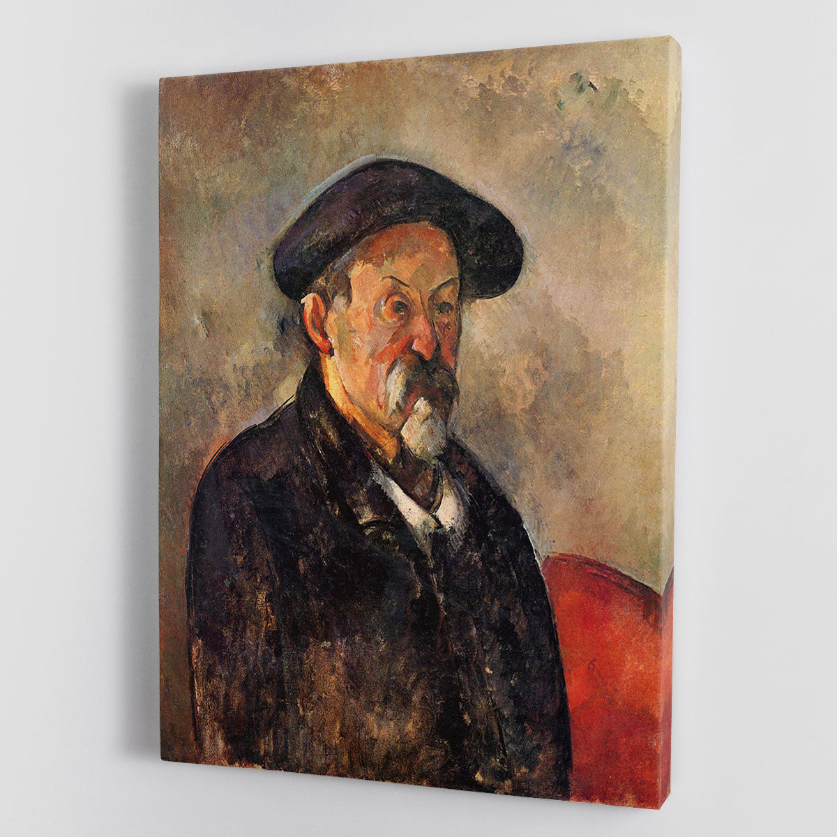 Self Portrait with Beret by Cezanne Canvas Print or Poster - Canvas Art Rocks - 1