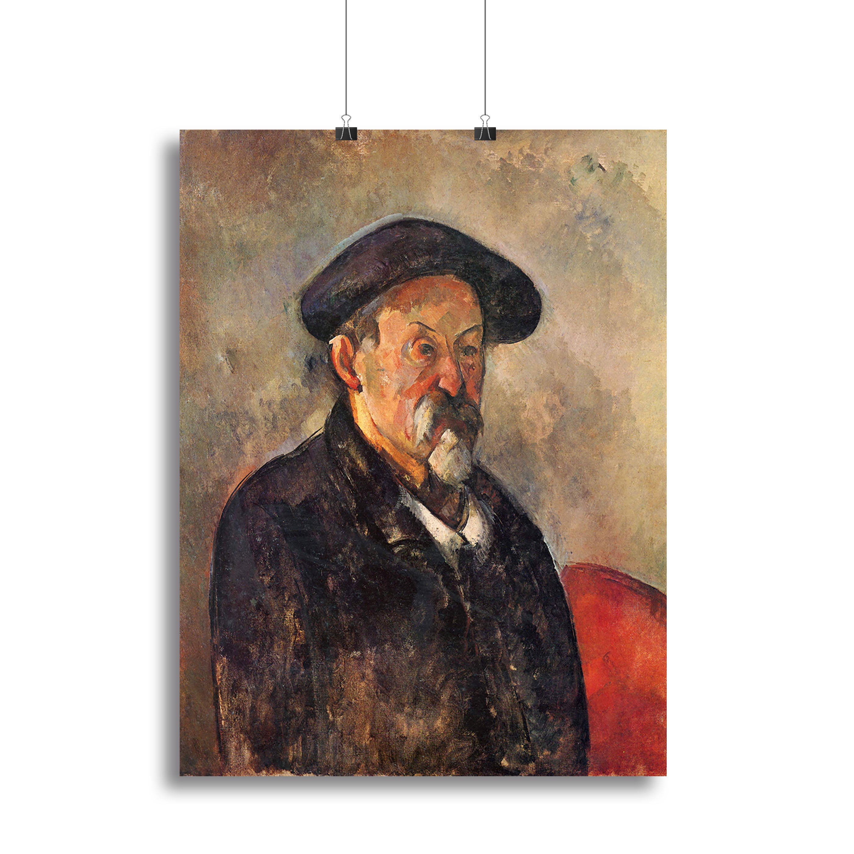 Self Portrait with Beret by Cezanne Canvas Print or Poster - Canvas Art Rocks - 2