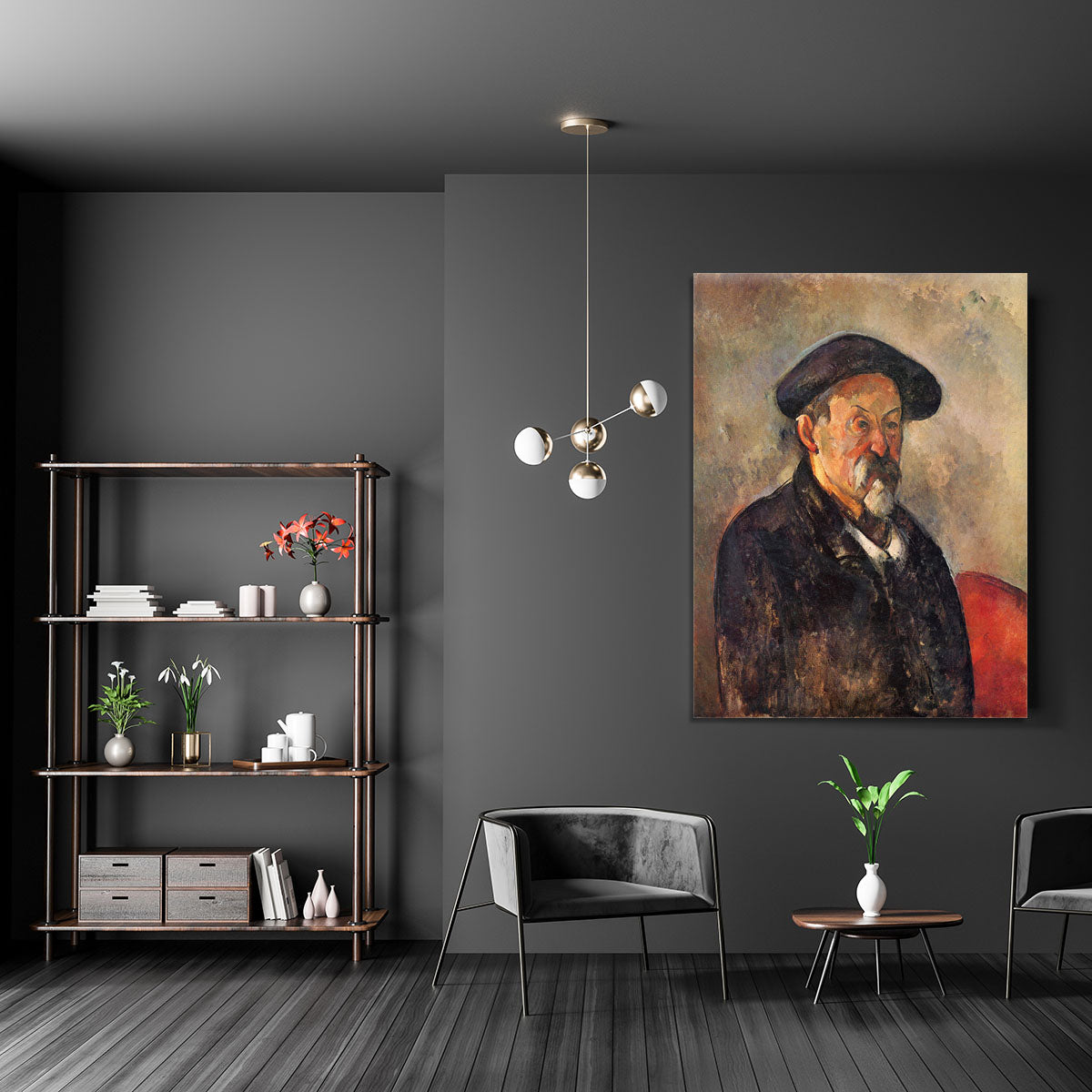 Self Portrait with Beret by Cezanne Canvas Print or Poster - Canvas Art Rocks - 5