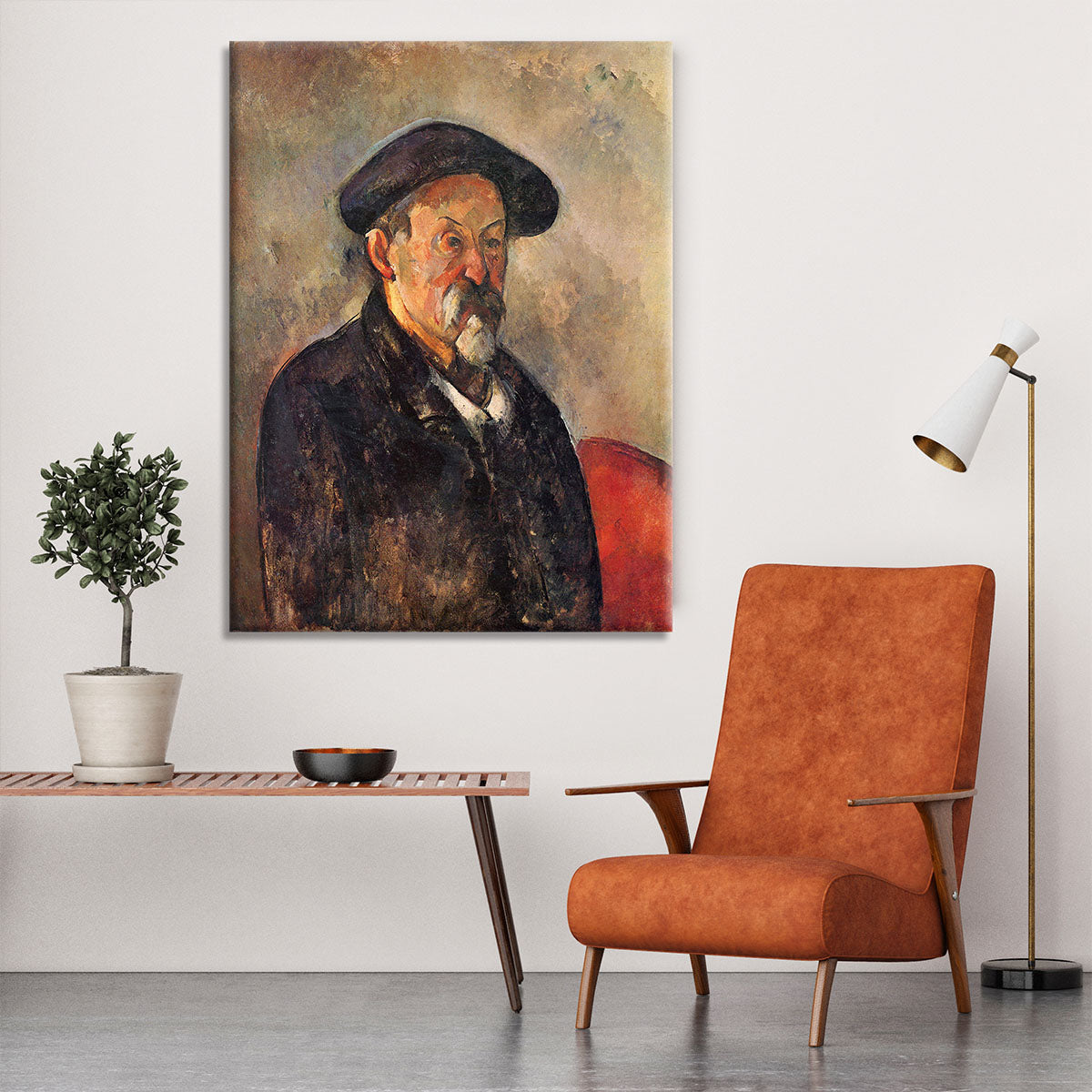 Self Portrait with Beret by Cezanne Canvas Print or Poster - Canvas Art Rocks - 6